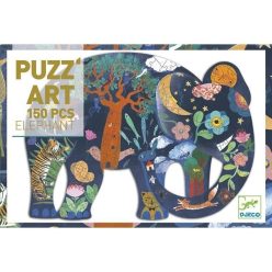   Elefánt díszes művész puzzle 150 db - os - Eléphant  - Djeco