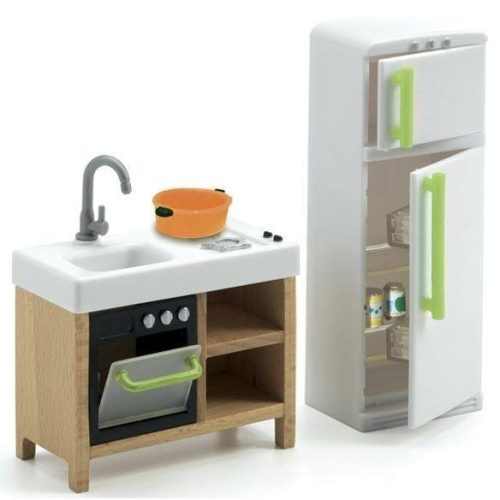 Konyhaberendezés - Babaházhoz - Compact Kitchen - Djeco