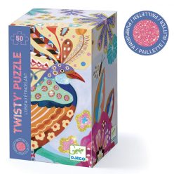   Csillogó madarak - Glitteres puzzle 50 db - Sparkling bird - DJ07022