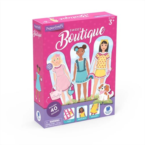 Matricás, színezős babaöltöztető - Papercraft Sweet Boutique (EI-1551)