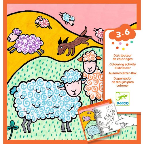 Készségfejlesztő színező adagoló Farm - Színező - Coloring dispenser, Farm - DJ00050