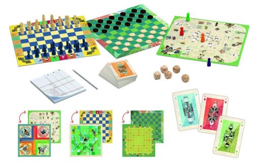 20 Klasszikus társasjáték 6 éves kortól - Classic box - 20 games - Djeco