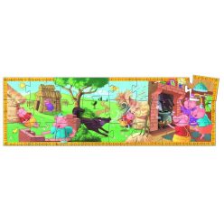   A három kismalac és a farkas, 24-os formadobozos puzzle - The 3 little pigs - 24 pcs - Djeco