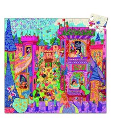   Tündér kastély, 54 db-os formadobozos puzzle - The fairy castle - 54 pcs - Djeco