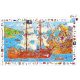 Kalóz csata, 100 db-os megfigyelő puzzle - Pirates - 100 pcs - Djeco