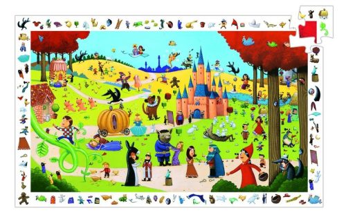 Mesék találkozása, 54 db-os megfigyelő puzzle - Tales - 54 pcs - Djeco