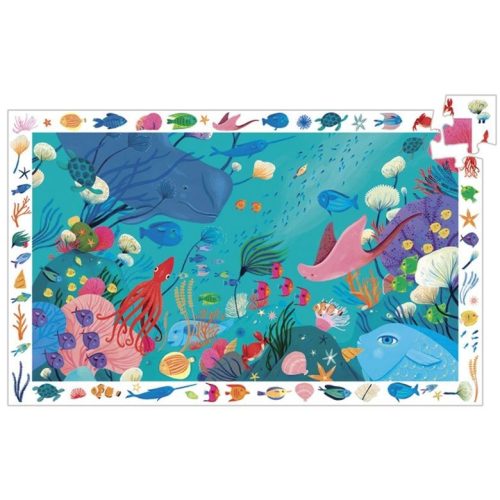 Élet a tengerben, 54 db-os megfigyelő puzzle - Aquatic - 54pcs - Djeco