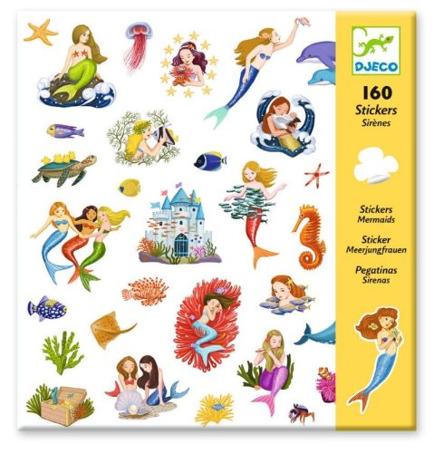 Hableányok 160 db-os matrica gyjtemény - Mermaids - Djeco