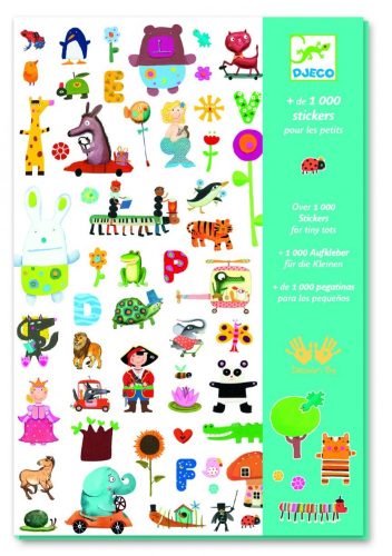 Matrica gyűjtemény 1000 db-os - 1000 stickers for little ones - Djeco