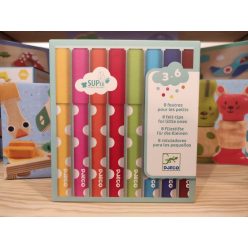   Mosható filc kicsiknek - 8 felt-tips for little ones - Djeco