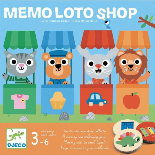 Állatos memória lottó - Memória játék - Mémo loto shop - DJ08537